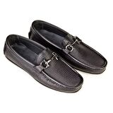 Cabani Erkek Lazer Detaylı Tokalı Loafer Günlük Ay