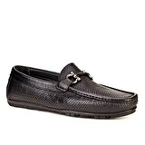 Cabani Erkek Lazer Detaylı Tokalı Loafer Günlük Ay