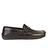 Cabani Erkek Lazer Detaylı Tokalı Loafer Günlük Ay