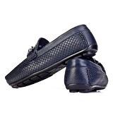 Cabani Erkek Lazer Detaylı Loafer Günlük Ayakkabı 