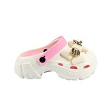 SİA ÇANTA TAŞLI SÜSLÜ KELEBEKLİ FİYONKLU  A KALİTE YÜKSEK TOPUK  HAFİF RAHAT CROCS TERLİK