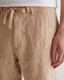 GANT Erkek Bej Relaxed Fit Keten Şort