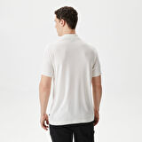 Nautica Erkek Kırık Beyaz Classic Fit Kısa Kollu Polo Yaka T-Shirt