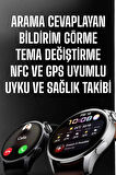 Akıllı Saat Bildirim Görme Amoled Ekran GPS Uyumlu Sesli Görüşme