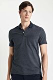 DeFacto Slim Fit Dar Kesim Basic Düz Kısa Kollu Polo Tişört D0031AX24SMIN120