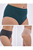 Kadın Büyük Beden Külot Full Brief (5XL, 6XL, 7XL) 5 Farklı Renk 1 Pakette