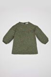 DeFacto Kız Bebek Çiçekli Uzun Kollu Twill Elbise C0498A524SPGN432