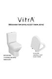 S50 Rim-Ex Duvara Sıfır Klozet 5427L003,Vitra Yavaş Kapak 121-003-909