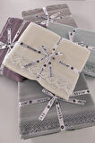 Sevim Dantelli Tek Kişilik Waffle Pike- %100 Pamuk Petekli Pike-160x230 cm-Mint
