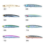 Zipbaits Skinny Pop Floating 130mm Su Üstü Popper 24gr Maket Balık TU 101