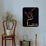 Veraart Işıklı Kişiselleştirilebilir Kadın Temalı Tablo Perla Dekoratif Gece Lambası 40 cm