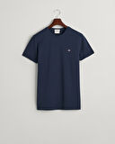 GANT Erkek Lacivert Slim Fit Bisiklet Yaka T-Shirt