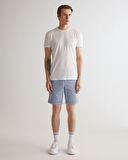 GANT Erkek Beyaz Slim Fit Bisiklet Yaka Logolu T-shirt