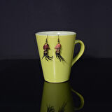 Mask Kahve Deri Küpe