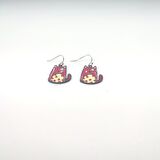 TEDZ COLLECTİON Hınzır Kedi Pin Küpe