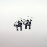 TEDZ COLLECTİON Saftirik Kedi Pin Küpe