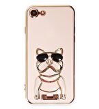 Smcase Apple iPhone Se 2020 Kılıf Standlı Kamera Korumalı Bulldog Silikon