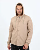 5502 NEW SEASON KAPÜŞONLU ,ÇIT ÇIT DETAYLI REGULAR FIT HIRKA