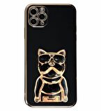 Smcase Apple iPhone 14 Pro Kılıf Standlı Kamera Korumalı Bulldog Silikon