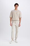 Regular Gabardin Jogger Pantolon Kargo Cepli Beli Paçası Lastikli