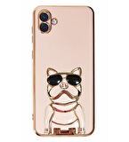 Smcase Samsung Galaxy A04E Kılıf Standlı Kamera Korumalı Bulldog Silikon