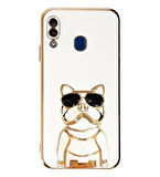 Smcase Samsung Galaxy A20 Kılıf Standlı Kamera Korumalı Bulldog Silikon