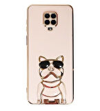 Smcase Xiaomi Redmi Note 9S Kılıf Standlı Kamera Korumalı Bulldog Silikon