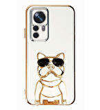 Smcase Xiaomi 12T Kılıf Standlı Kamera Korumalı Bulldog Silikon