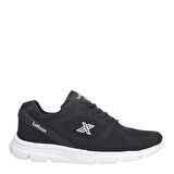 Lutton 2510 Unisex Siyah Bağcıklı File Yürüyüş Koşu Büyük Numara Spor Ayakkabı 45 46 47 48