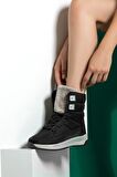 TRENSYSHOSE-815 Unisex Kışlık Kürklü Fermuarlı Anatomik Taban Kışlık Bot