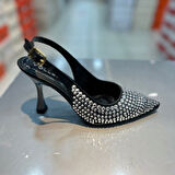 Trendyshose 06177 Taşlı Topuk Kadın Ayakkabı