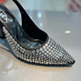 Trendyshose 06177 Taşlı Topuk Kadın Ayakkabı