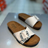 Trendyshose 20050 Taşlı Tokalı Kadın Anatomic Terlik