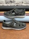 Hakiki Nubuk Deri Ortopedik Büyük Numara 45-46-47-48 Erkek sandalet Ayakkabı