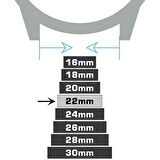 22mm Lacivert Floter Hakiki Deri Saat Kordonu Kayış