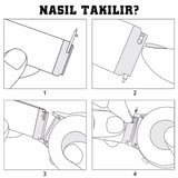 24mm Lacivert Floter Spor Hakiki Deri Saat Kordonu Kayış Akıllı Pimli