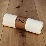 S-Mall Pamuklu Karo 75x85 cm Bebek Battaniyesi Krem