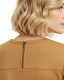 Kadın Denim Midi Elbise - Hardal