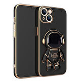 Smcase Apple iPhone 14 Plus Kılıf Standlı Kamera Korumalı Astronot Silikon