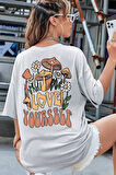 Uyguntarz Unisex Love Yourself Baskılı T-shirt