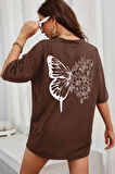 Uyguntarz Unisex Drawing Butterflies  Tasarım T-shirt