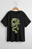 Uyguntarz Çocuk Green Dragon Pamuklu Tshirt