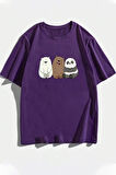 Uyguntarz Unisex Kafadar Ayılar Tasarım Tshirt