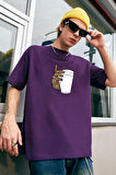 Uyguntarz Unisex Tupac Coffee Baskılı T-shirt