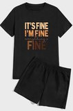 Arid Fine Baskı Şort Takım