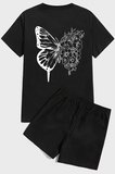 Drawing Butterflies Baskı Şort Takım