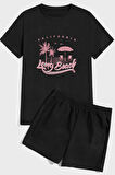 Long Beach Baskı Şort Takım