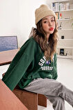 Unisex Suppose Baskılı Sweatshirt