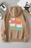 Uyguntarz Unisex Oversize Do the things that make you Baskılı Sweatshirt