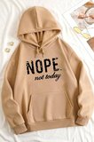 Unisex Nope Baskılı Sweatshirt